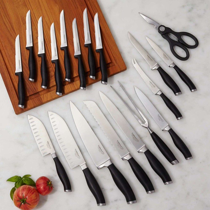 Cutlery * | Outlet Calphalon Contemporary 20-Piece Self-Sharpening Knife Set With Sharpin Technology