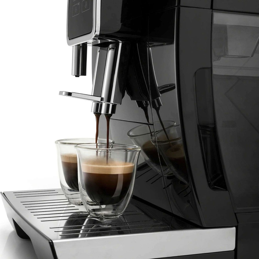 Coffee & Espresso & Tea * | Excellent Quality De'Longhi Black Dinamica Espresso Machine With Iced Coffee And Manual Milk Frother