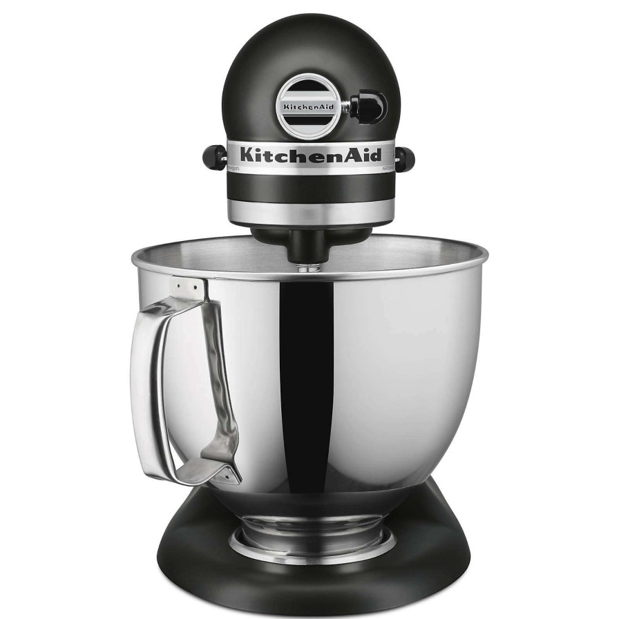 Appliances & Electrics * | Online Sale Kitchenaid Artisan Series Matte Black 5-Quart Tilt-Head Stand Mixer