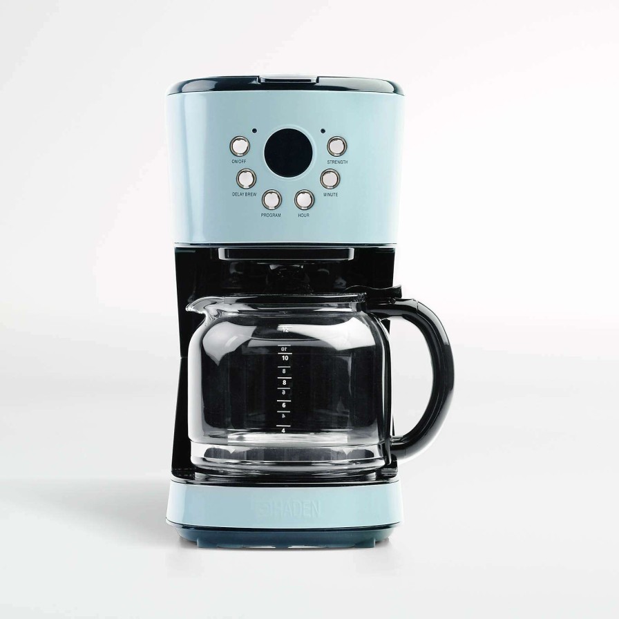 Coffee & Espresso & Tea * | Offering Discounts Haden Turquoise Programmable Drip Coffee Maker