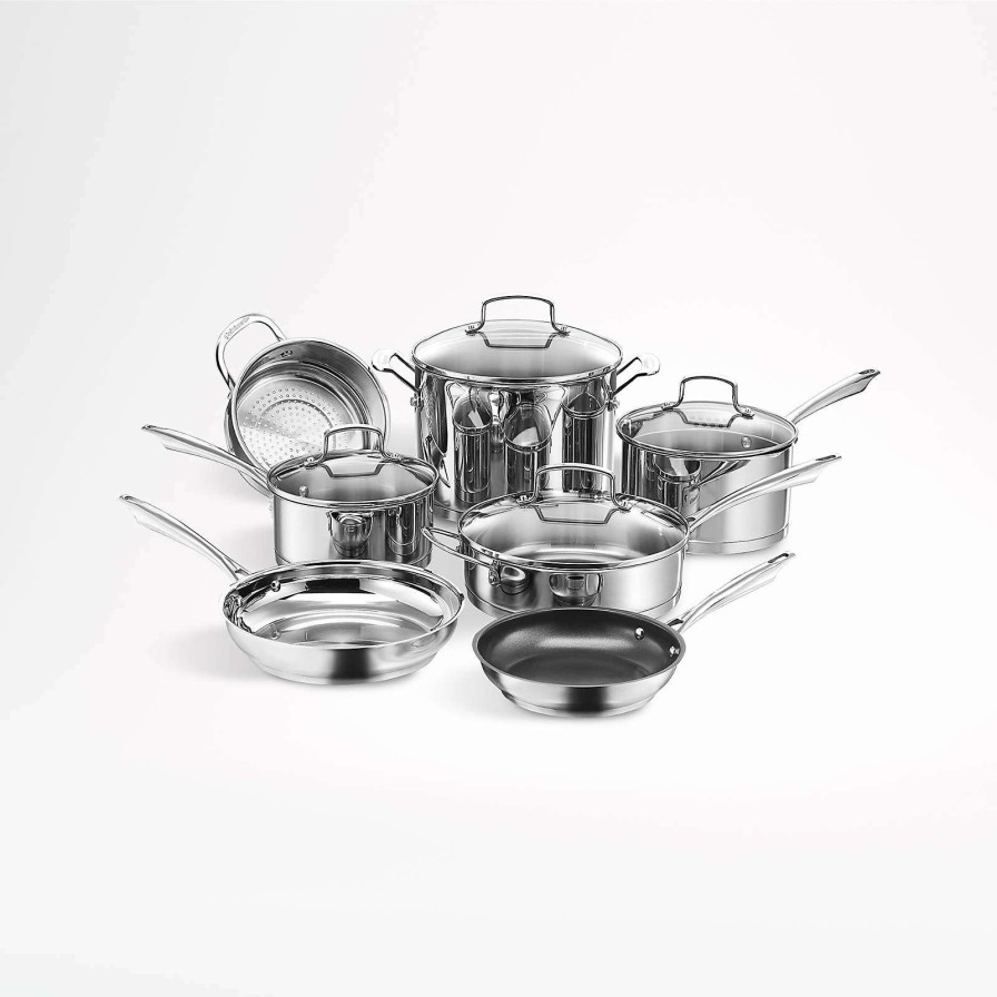 Cookware * | Best-Selling Cuisinart Professional Series 11-Piece Stainless Steel Cookware Set