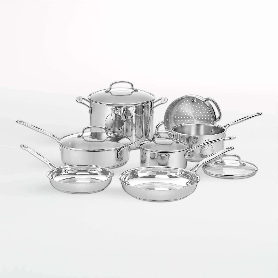 Cookware * | With Discount Cuisinart Chef'S Classic 11-Piece Stainless Steel Cookware Set