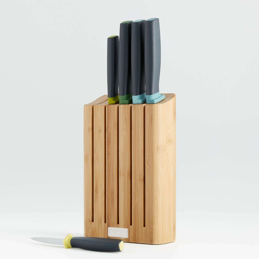 Cutlery * | With Discount Joseph Joseph 6-Piece Elevate Knife Set With Bamboo Wood Block