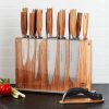 Cutlery * | Outlet Schmidt Brothers 15-Piece Zebra Wood Knife Block Set