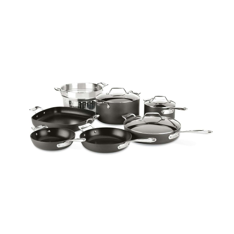 Cookware * | Outlet All-Clad Essentials Non-Stick 10-Piece Set