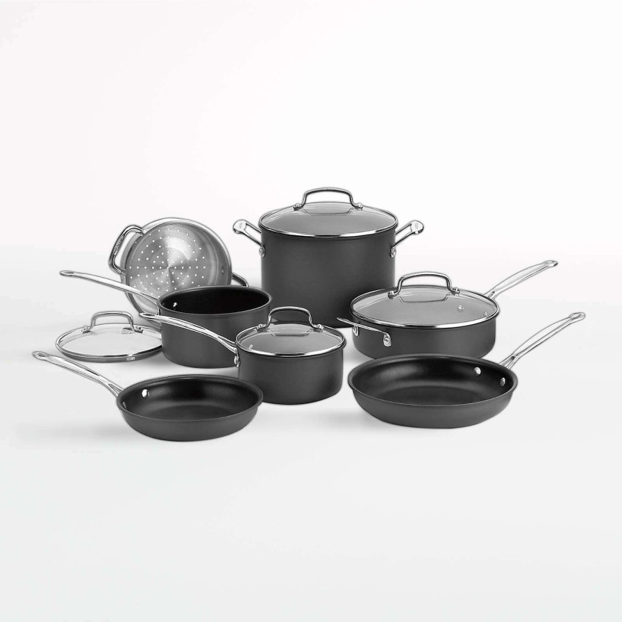 Cookware * | Online Sale Cuisinart Chef'S Classic 11-Piece Hard-Anodized Non-Stick Cookware Set