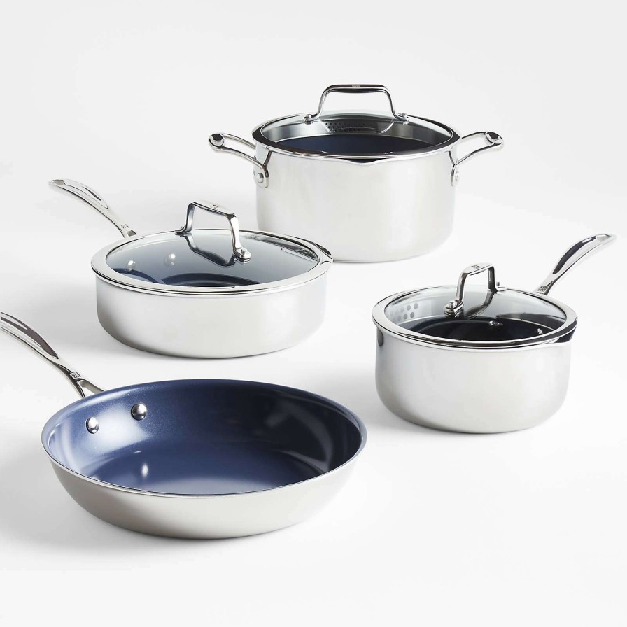 Cookware * | Online Sale Zwilling J.A. Henckels Clad Xtreme Ceramic 7-Piece Set