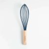 Kitchen Tools & Accessories * | Online Sale Crate & Barrel Wood And Navy 12 Silicone Whisk